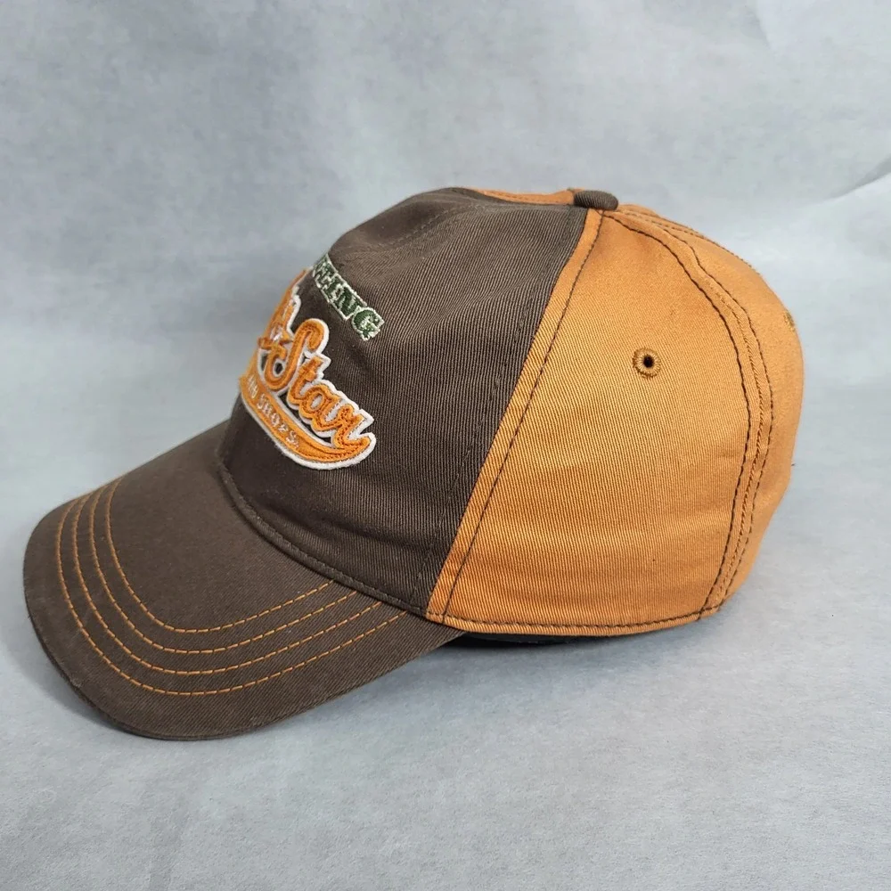 Bass Pro Shops Hunting All Star Brown/Orange Adult Strap Back Ball Hat Cap
